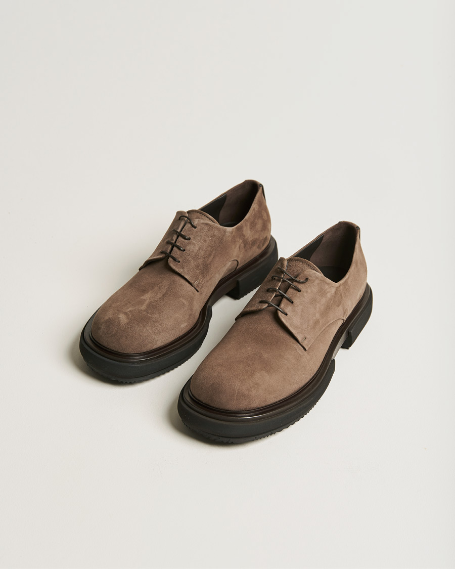 Homme | Giorgio Armani Plain Derbies Sand Suede | Giorgio Armani | Plain Derbies Sand Suede