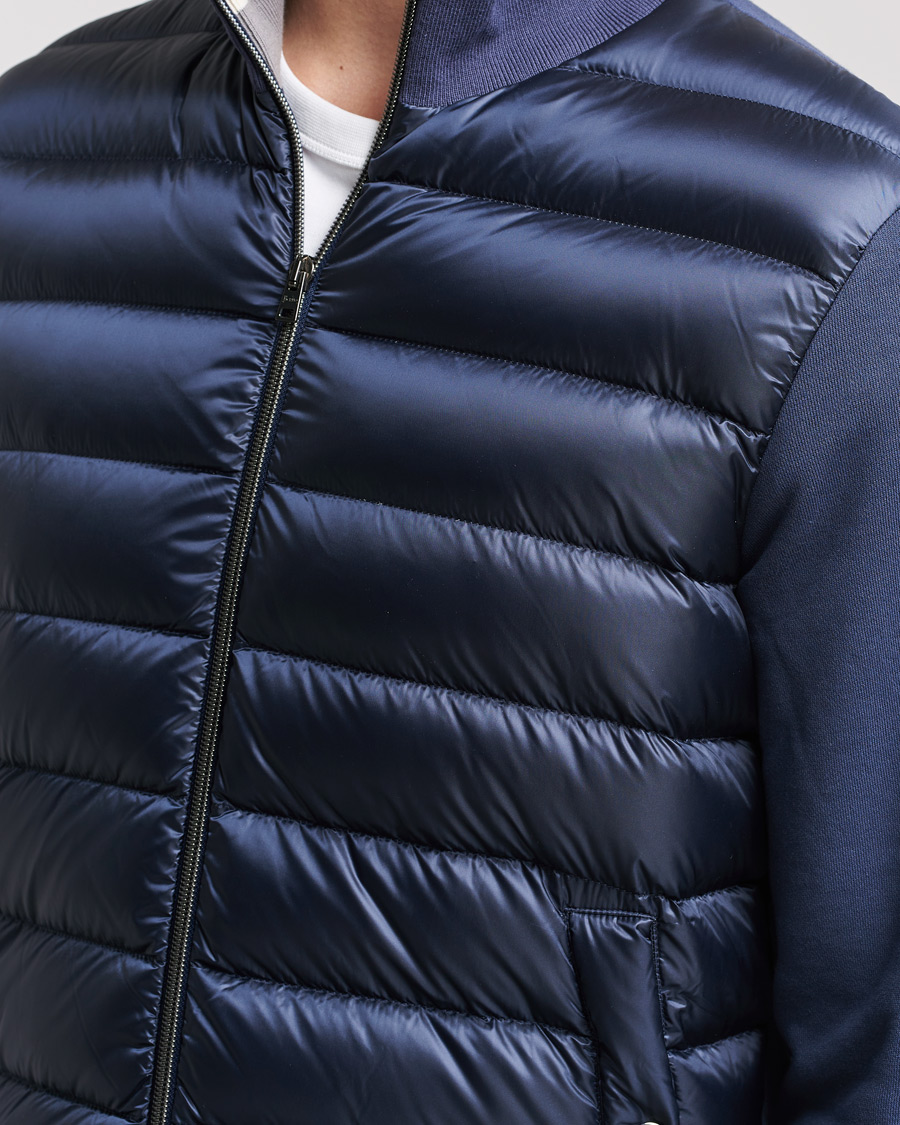 Homme | Manteaux Et Vestes | Herno | Jersey Hybrid Jacket Navy
