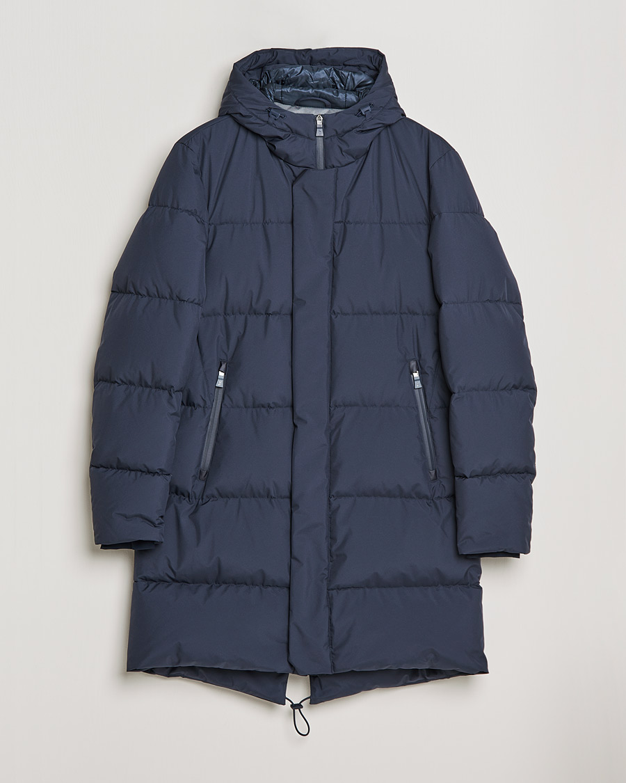 Homme | Manteaux Et Vestes | Herno | Laminar Hooded Down Parka Navy