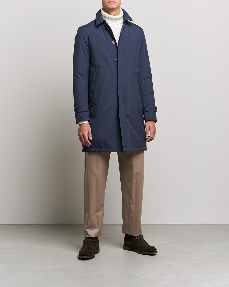 Homme | Manteaux Et Vestes | Herno | Laminar Goretex Nylon Coat Navy
