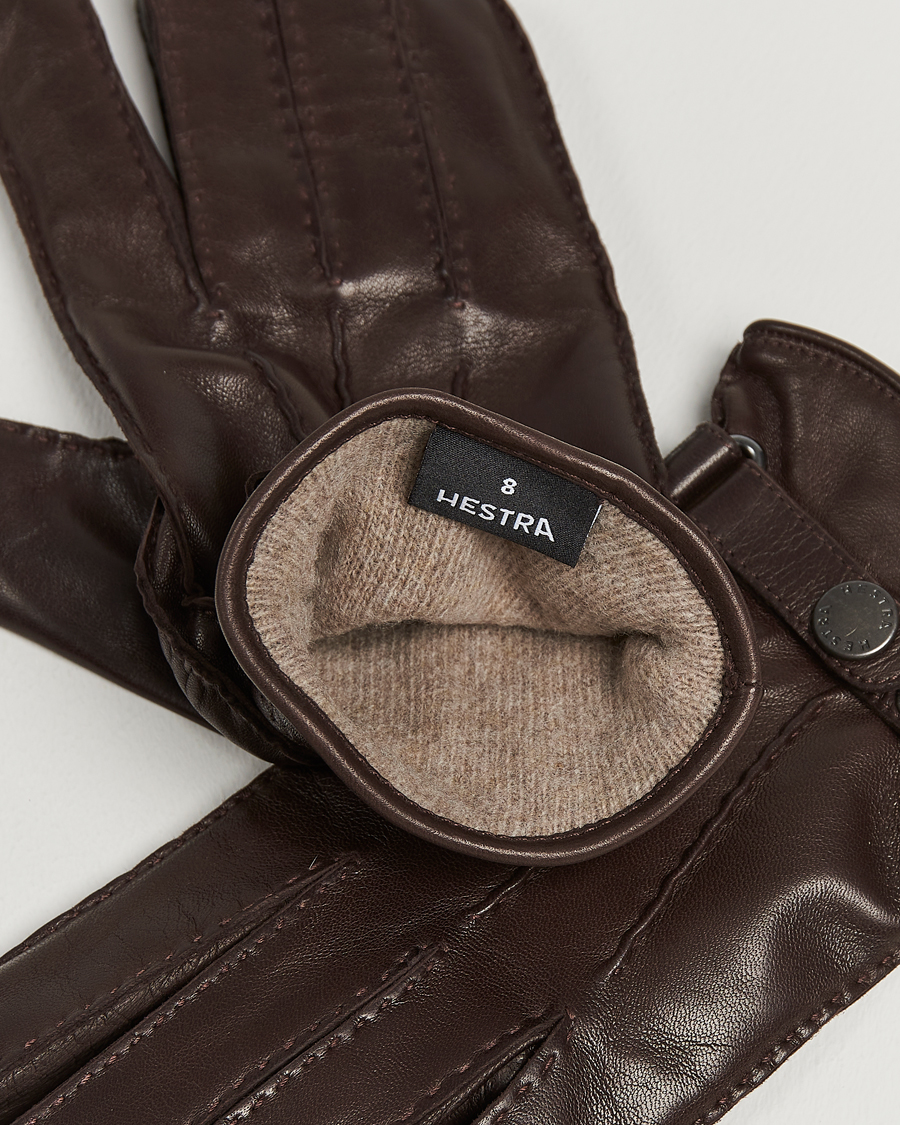 Homme |  | Hestra | Jake Wool Lined Buckle Glove Espresso