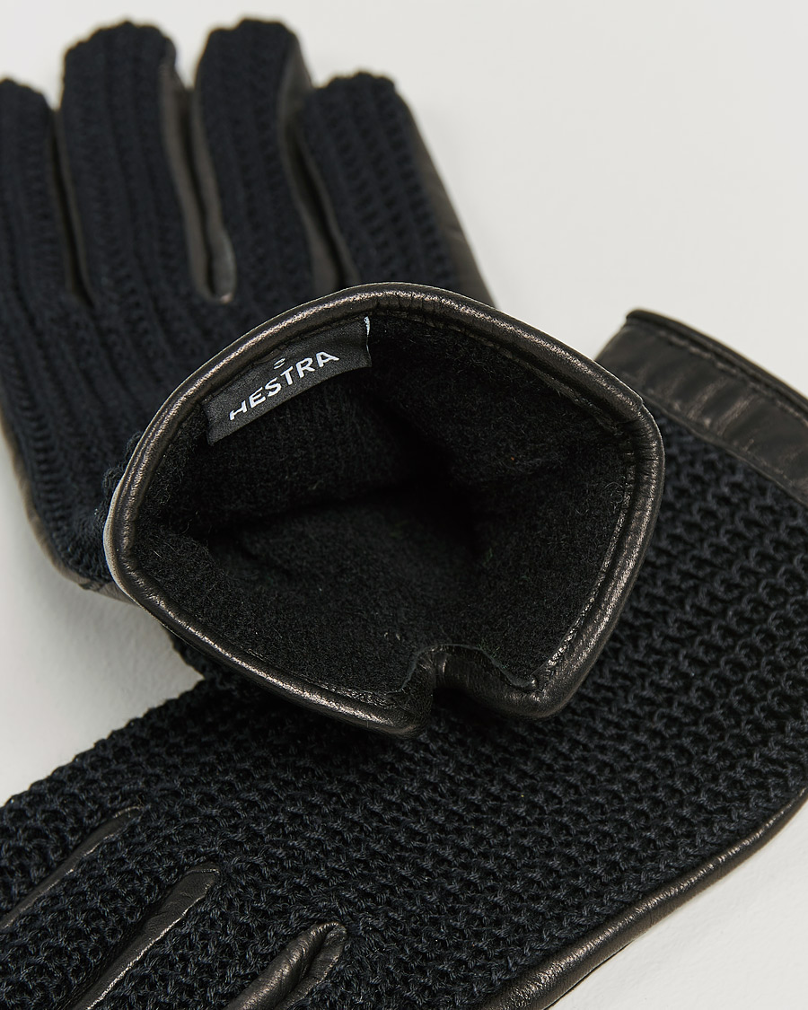 Homme | Gants | Hestra | Adam Crochet Wool Lined Glove Black