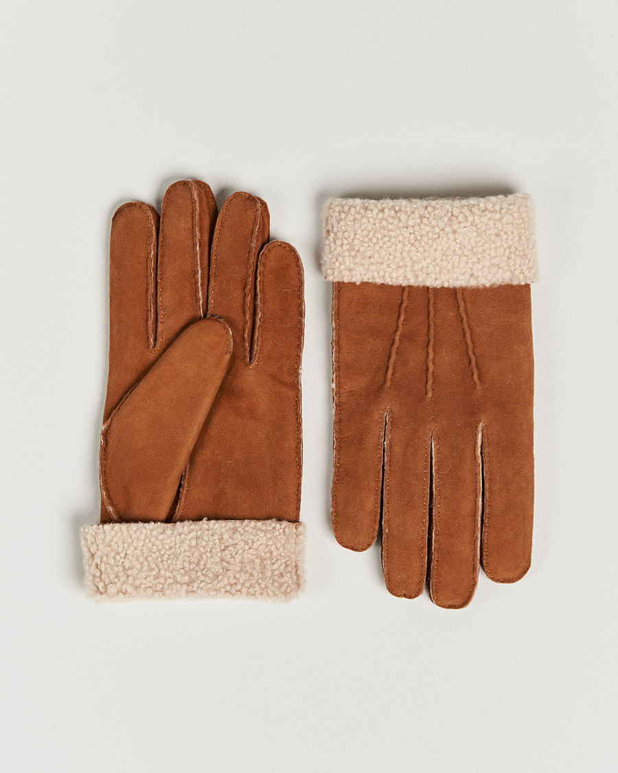 Homme | Gants | Hestra | Bernard Lambskin Suede Glove Cognac