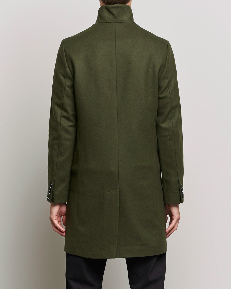 Homme | Manteaux Et Vestes | J.Lindeberg | Holger 2.0 Melton Coat Forest Green