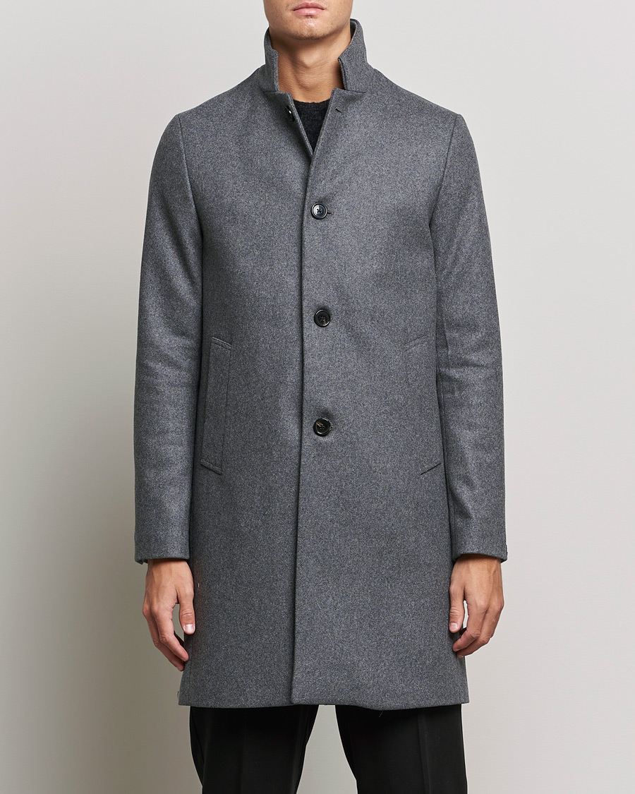 Homme | Manteaux Et Vestes | J.Lindeberg | Holger 2.0 Melton Coat Volcanic Ash