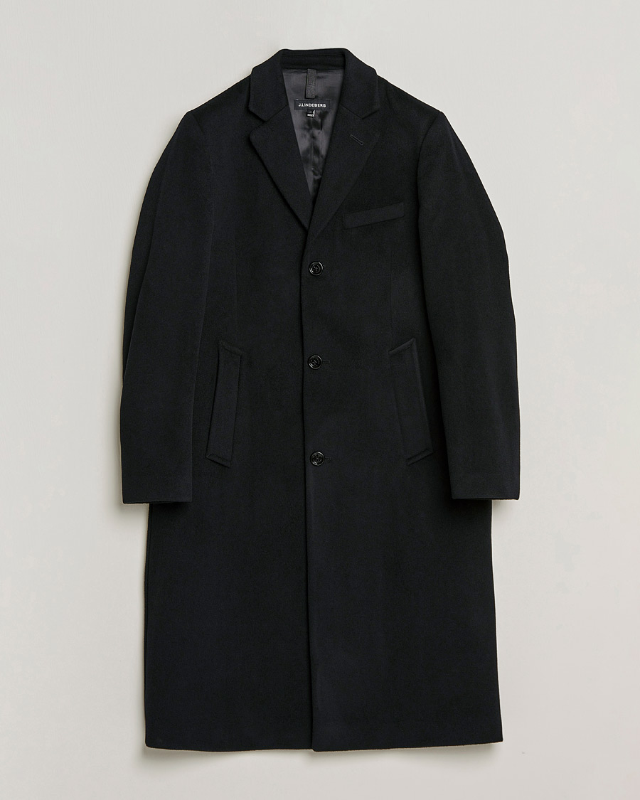 Homme | Manteaux Et Vestes | J.Lindeberg | Burke Wool/Cashmere Coat Black
