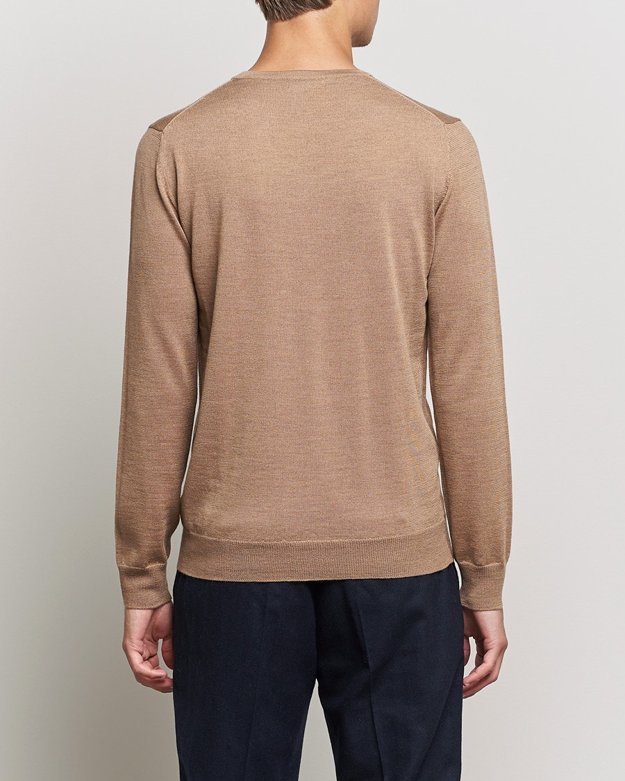 Homme | Pulls Et Tricots | J.Lindeberg | Lyle True Merino Crew Neck Pullover Tiger Brown
