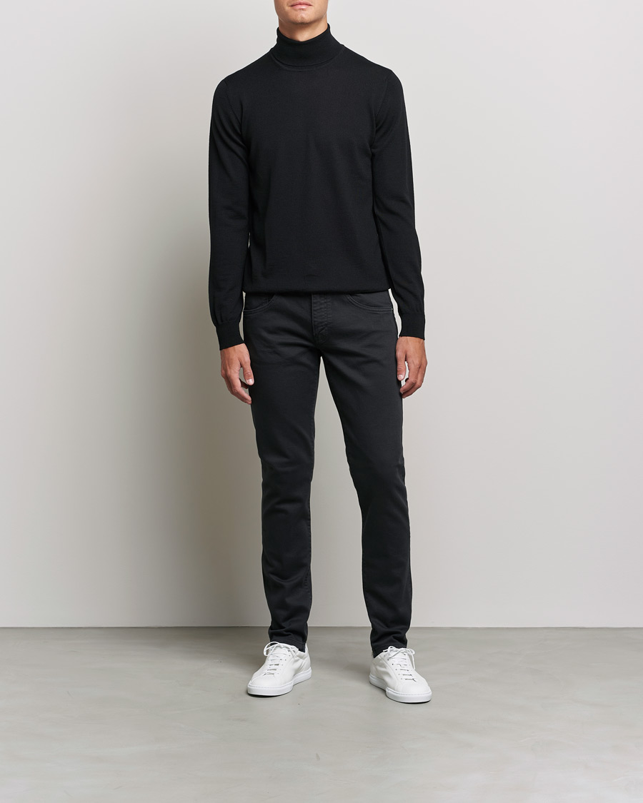 Homme | Pulls Et Tricots | J.Lindeberg | Lyd True Merino Polo Black