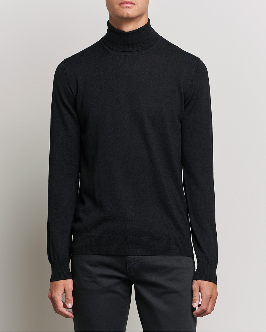 Homme | Pulls Et Tricots | J.Lindeberg | Lyd True Merino Polo Black