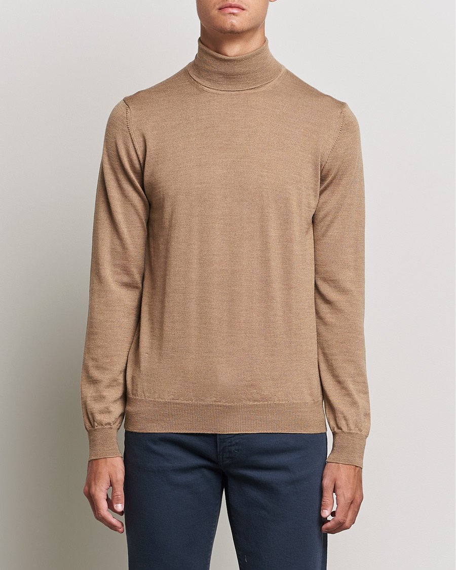 Homme | Pulls Et Tricots | J.Lindeberg | Lyd True Merino Polo Tiger Brown