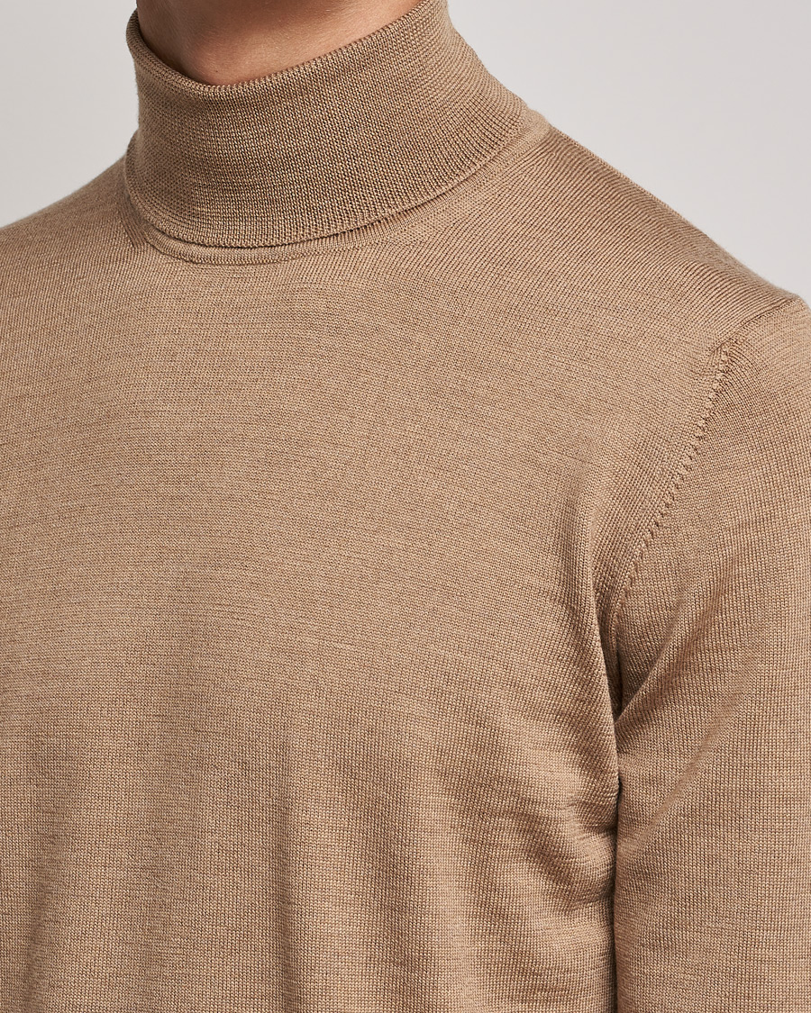 Homme | Pulls Et Tricots | J.Lindeberg | Lyd True Merino Polo Tiger Brown