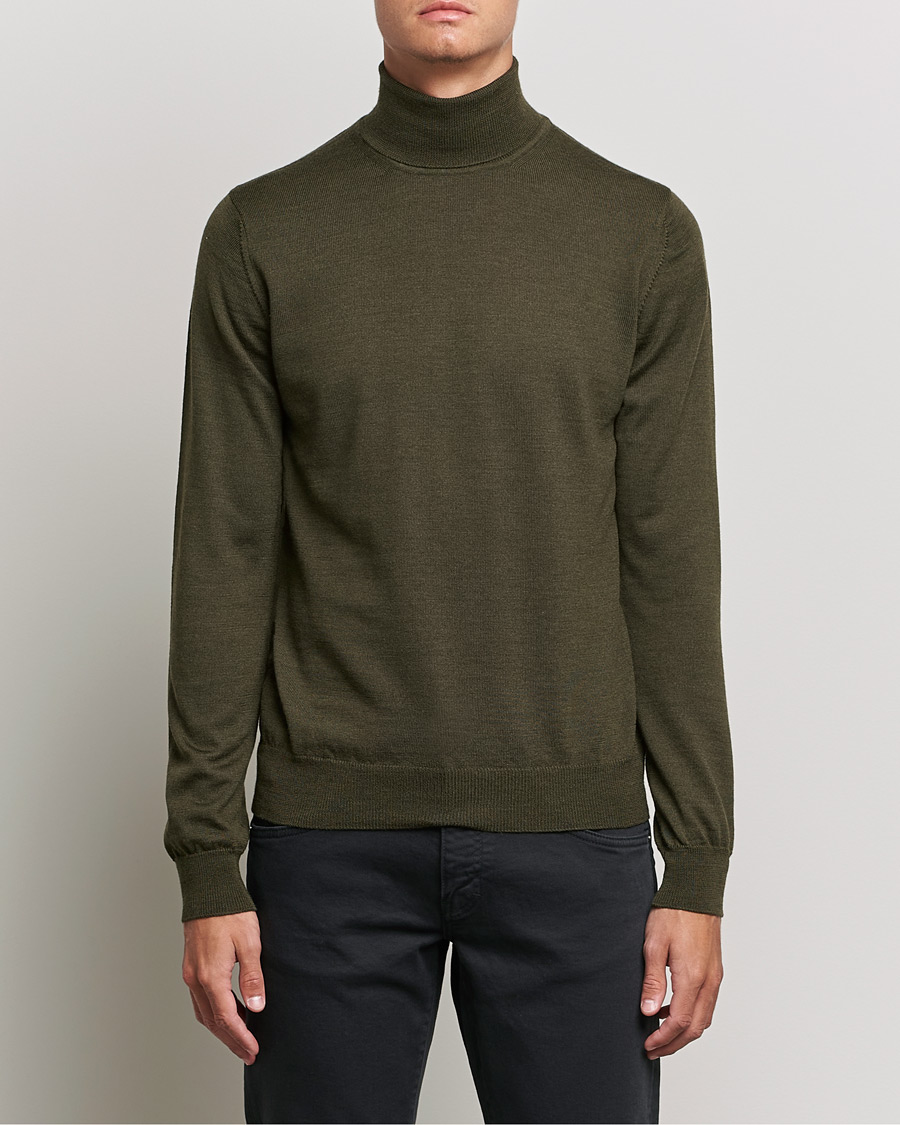 Homme | Pulls Et Tricots | J.Lindeberg | Lyd True Merino Polo Forest Green