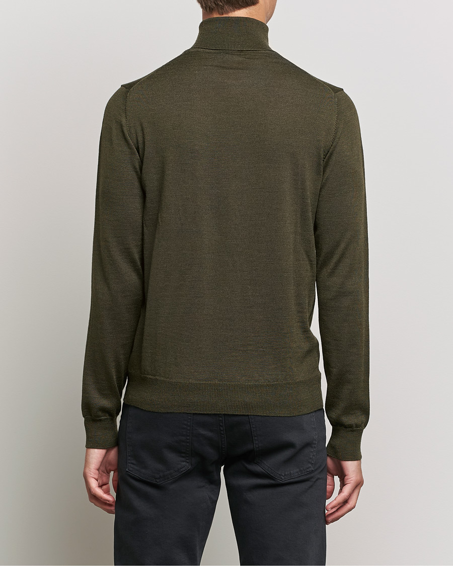Homme | Pulls Et Tricots | J.Lindeberg | Lyd True Merino Polo Forest Green