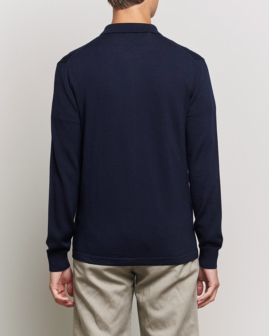 Homme | Pulls Et Tricots | J.Lindeberg | Nyle True Merino Zip Cardigan Navy