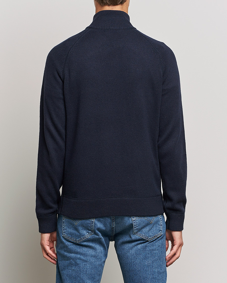 Homme | Pulls Et Tricots | J.Lindeberg | Collin Cashmere/Wool Knitted Half Zip Navy