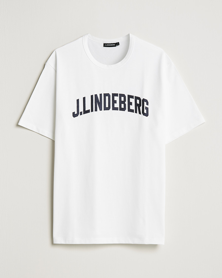 Homme | T-shirts | J.Lindeberg | Camilo Logo T-Shirt White