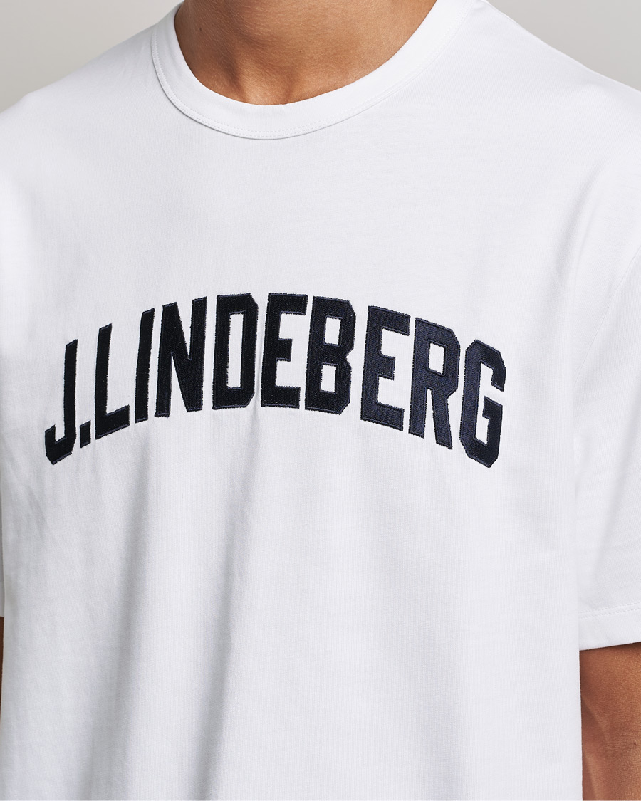 Homme | T-shirts | J.Lindeberg | Camilo Logo T-Shirt White