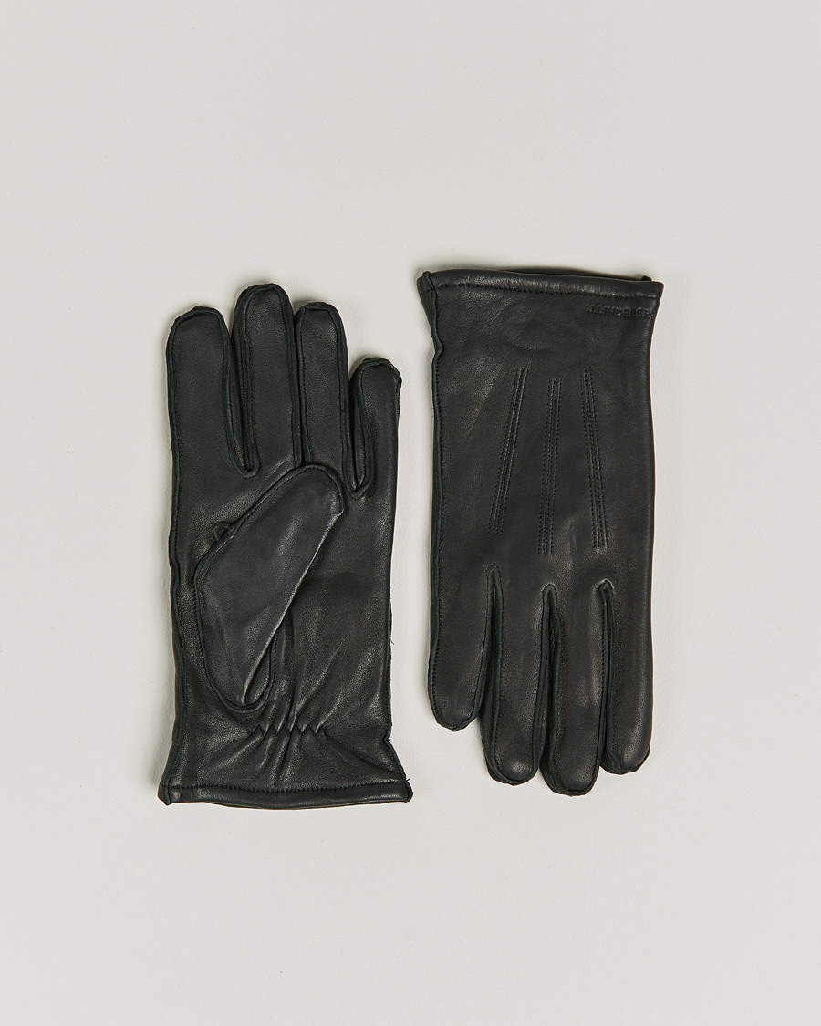 Homme | J.Lindeberg Milo Leather Glove Black | J.Lindeberg | Milo Leather Glove Black