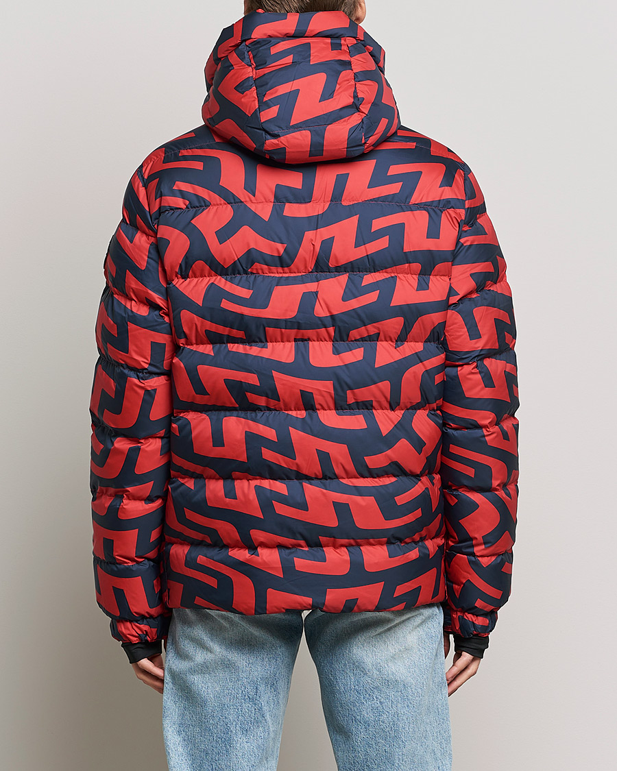 Homme | Manteaux Et Vestes | J.Lindeberg | Sphere Printed Down Jacket Bridge Swirl Red