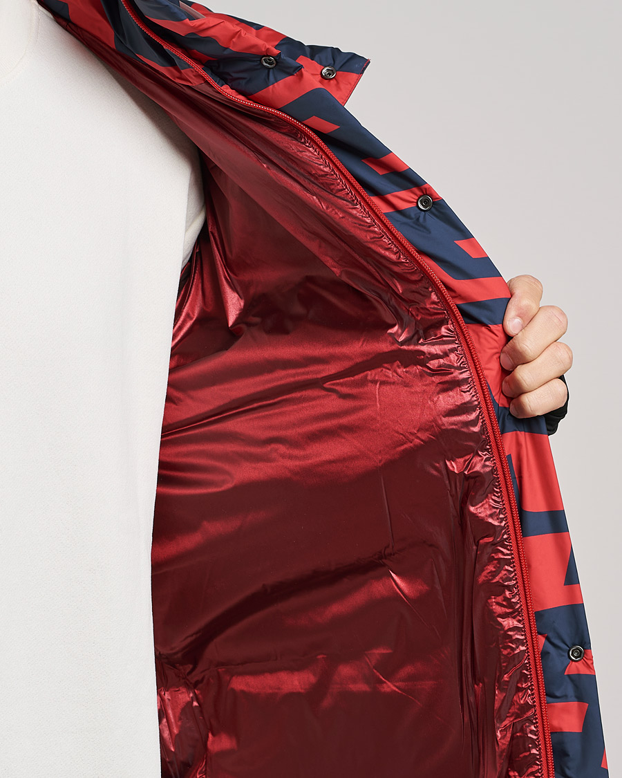 Homme | Manteaux Et Vestes | J.Lindeberg | Sphere Printed Down Jacket Bridge Swirl Red