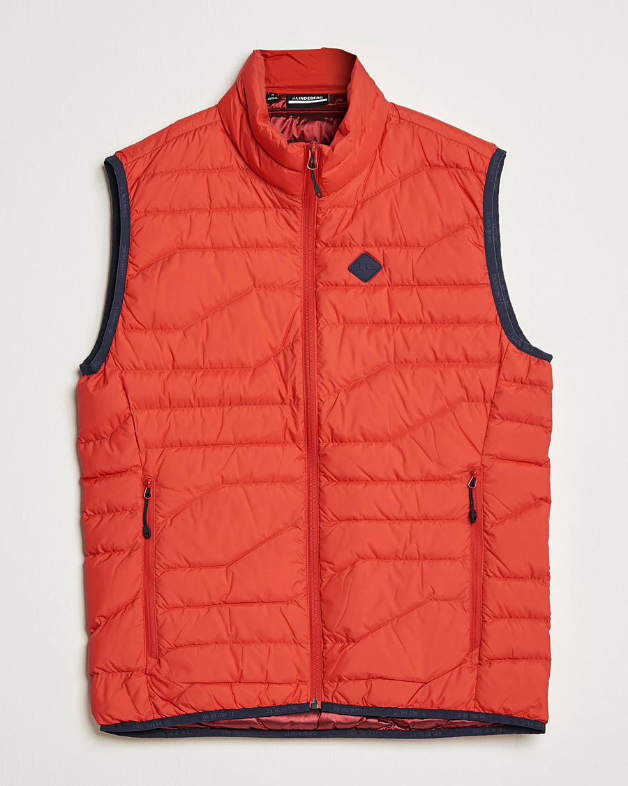 Homme | Manteaux Et Vestes | J.Lindeberg | Cliff Light Down Vest Barbados Cherry