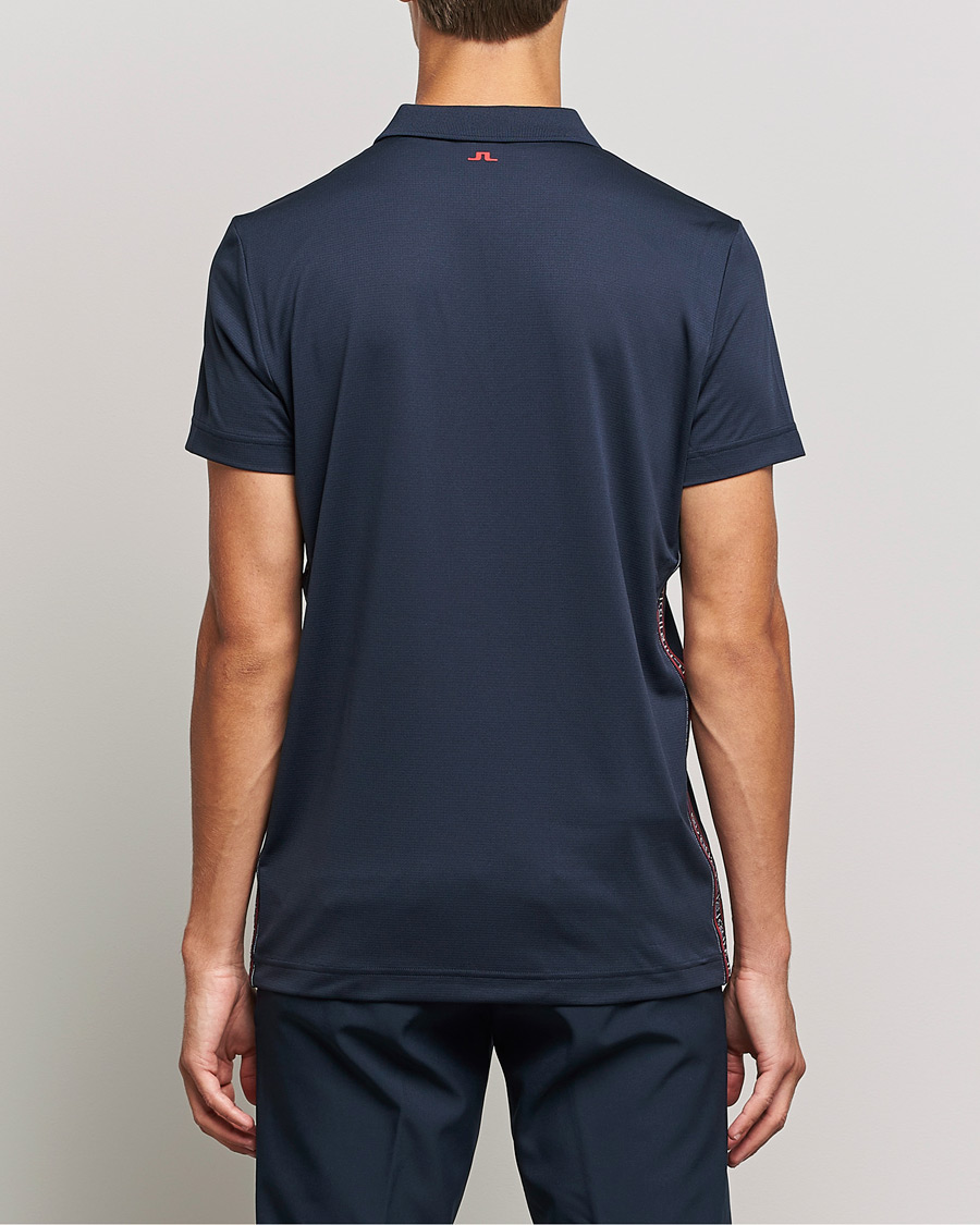 Homme | Polos | J.Lindeberg | Diamond Regular Fit Polo Navy