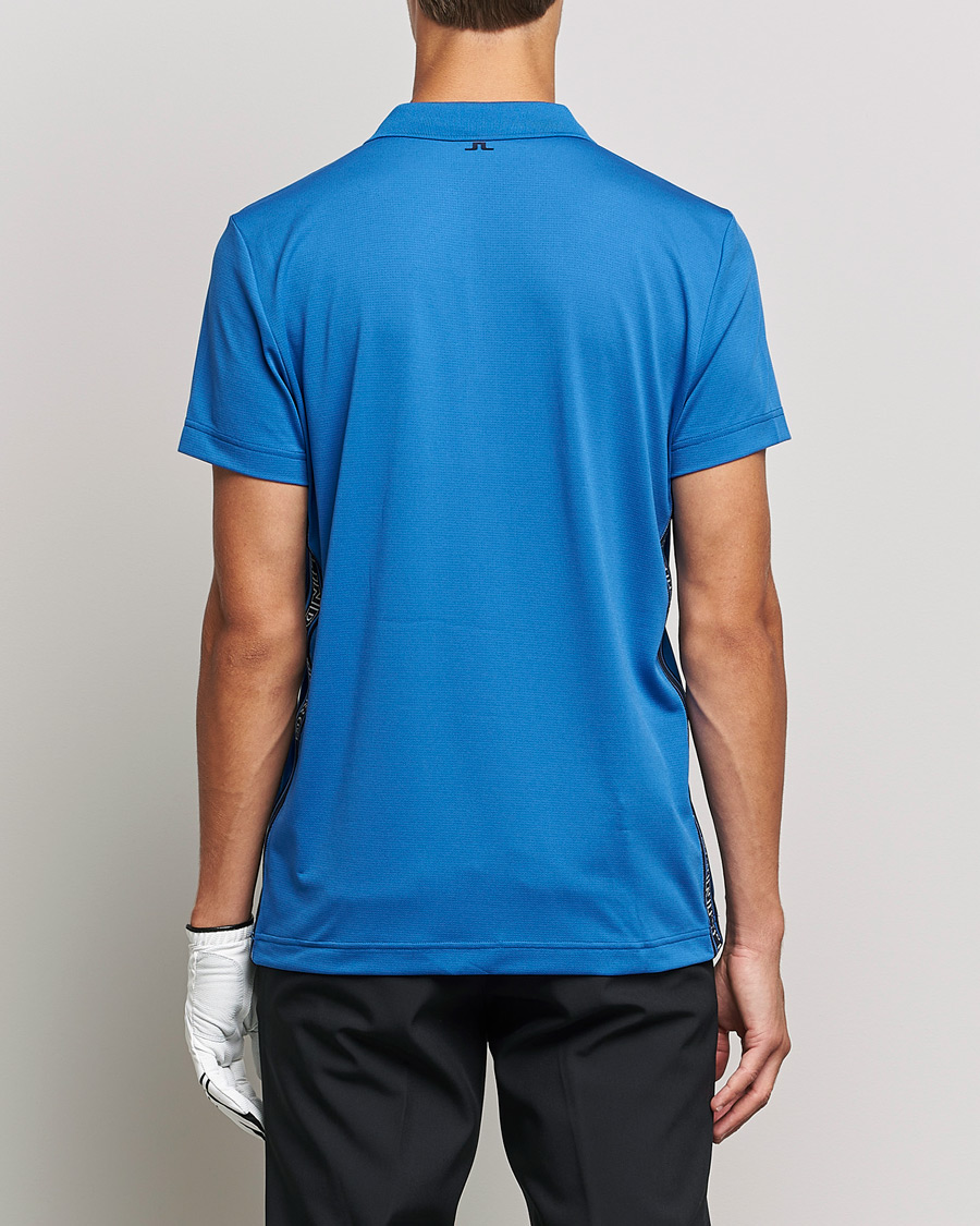 Homme | Polos | J.Lindeberg | Diamond Regular Fit Polo Nautical Blue