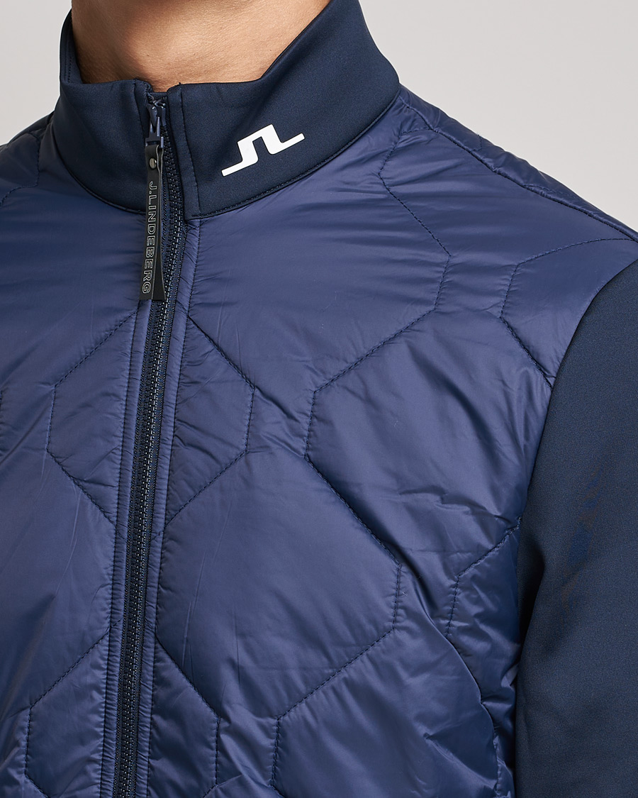 Homme | Manteaux Et Vestes | J.Lindeberg | Quilted Hybrid Jacket Navy