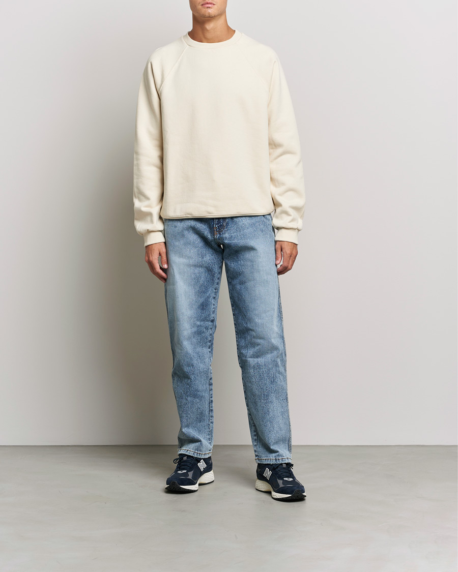 Homme | Pulls Et Tricots | Jeanerica | Arc Raglan Sweater Shortbread Beige