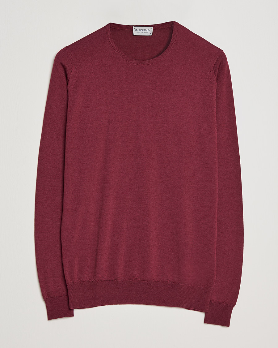 Homme | Pulls Et Tricots | John Smedley | Lundy Extra Fine Merino Crew Neck Bordeaux