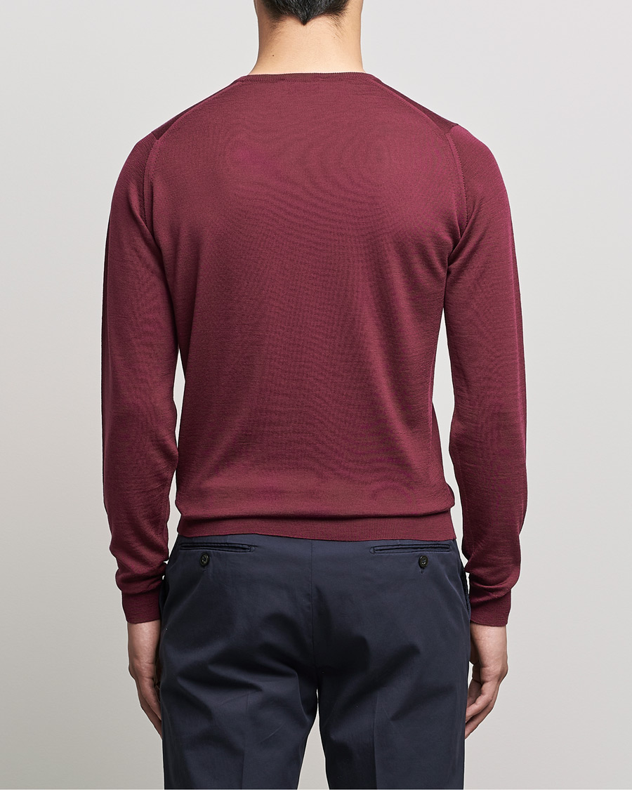 Homme | Pulls Et Tricots | John Smedley | Lundy Extra Fine Merino Crew Neck Bordeaux