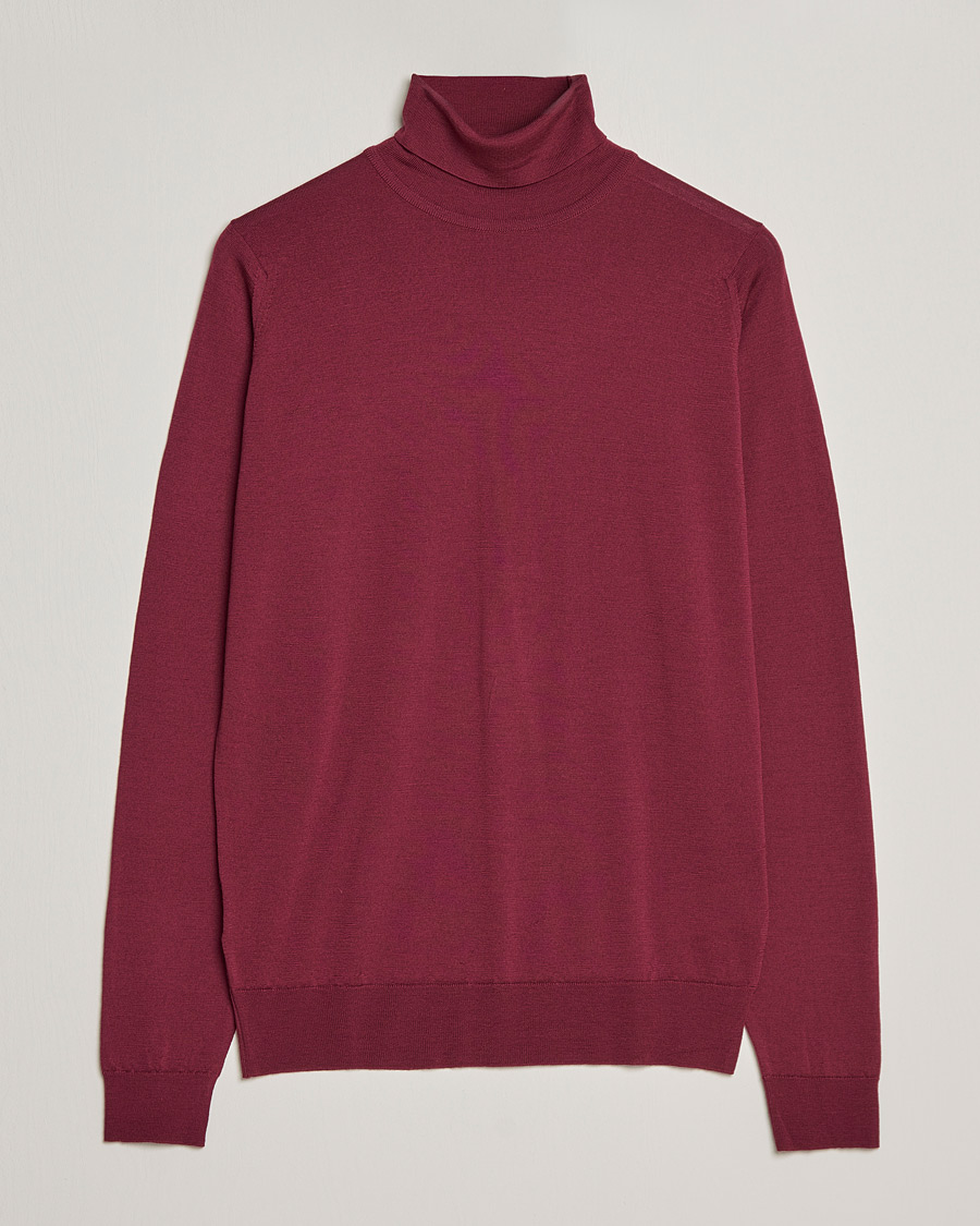 Homme | Pulls Et Tricots | John Smedley | Cherwell Extra Fine Merino Rollneck Bordeaux