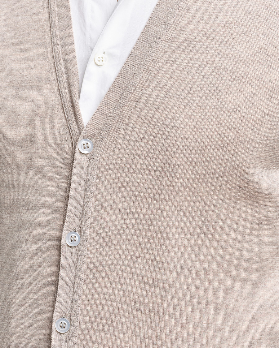 Homme | Pulls Et Tricots | John Smedley | Huntswood Slim Fit Waistcoat Soft Fawn