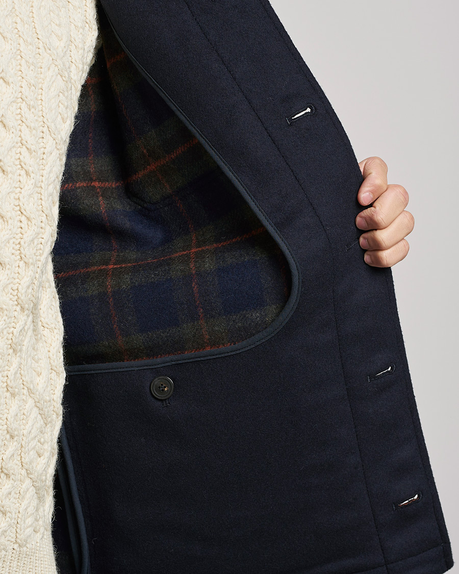 Homme | Manteaux Et Vestes | Armor-lux | Veste Heriagte Wool Jacket Navy