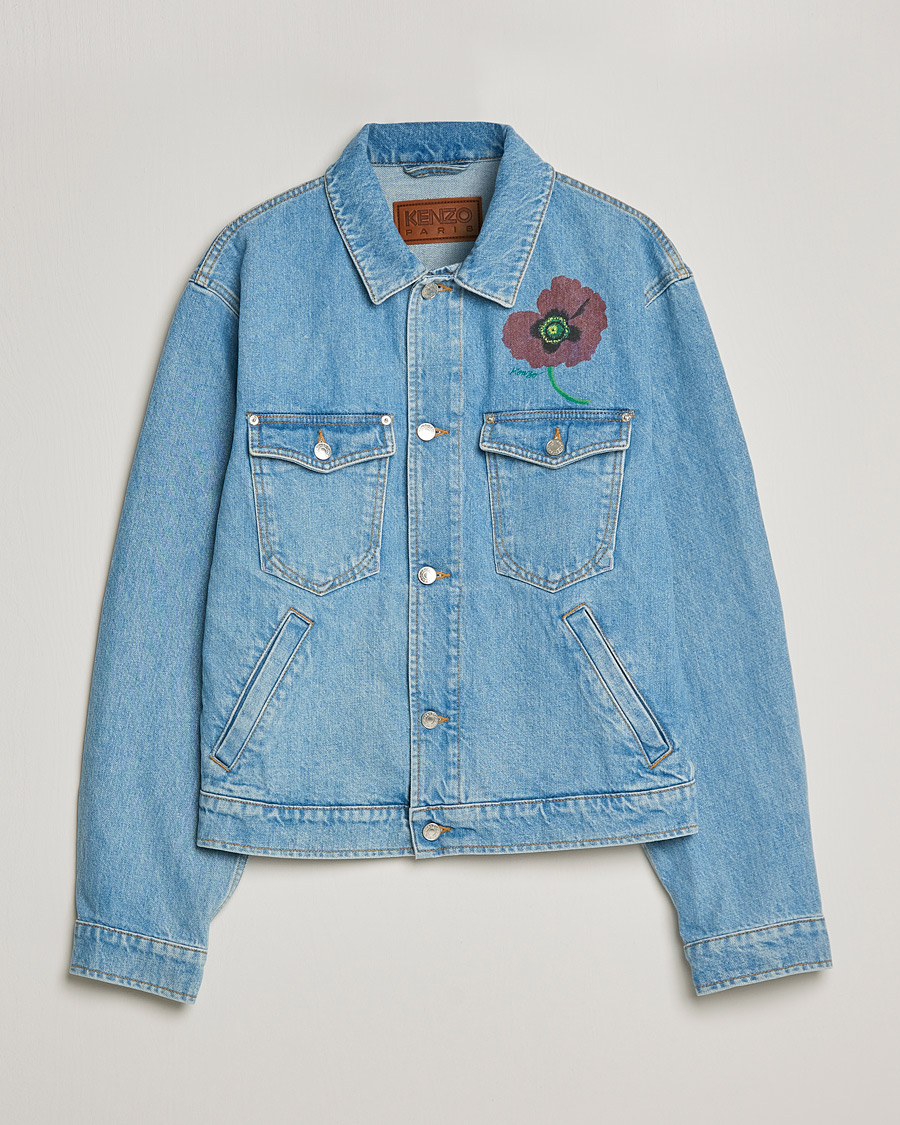 Homme | Manteaux Et Vestes | KENZO | Trucker Denim Jacket Sky Blue