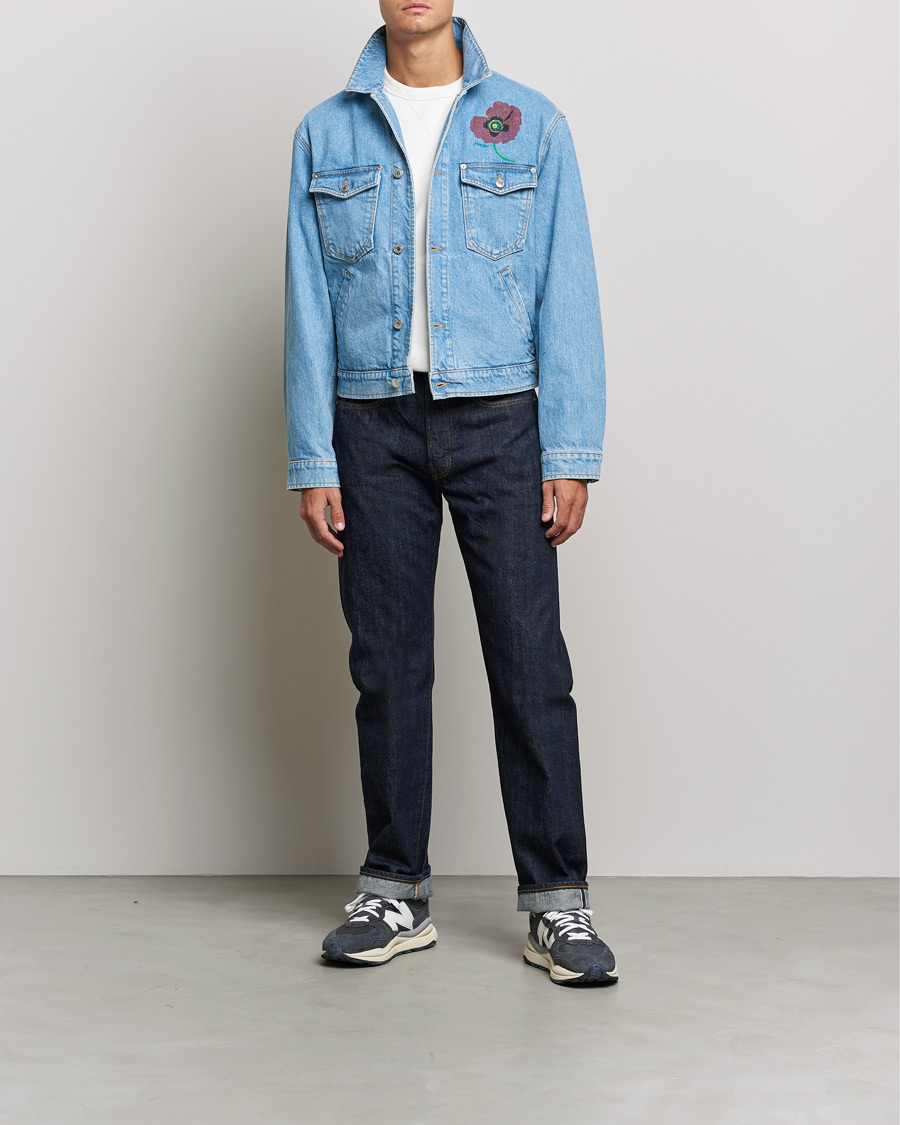 Homme | Manteaux Et Vestes | KENZO | Trucker Denim Jacket Sky Blue