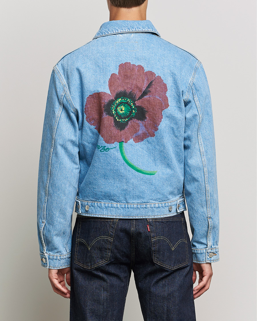 Homme | Manteaux Et Vestes | KENZO | Trucker Denim Jacket Sky Blue