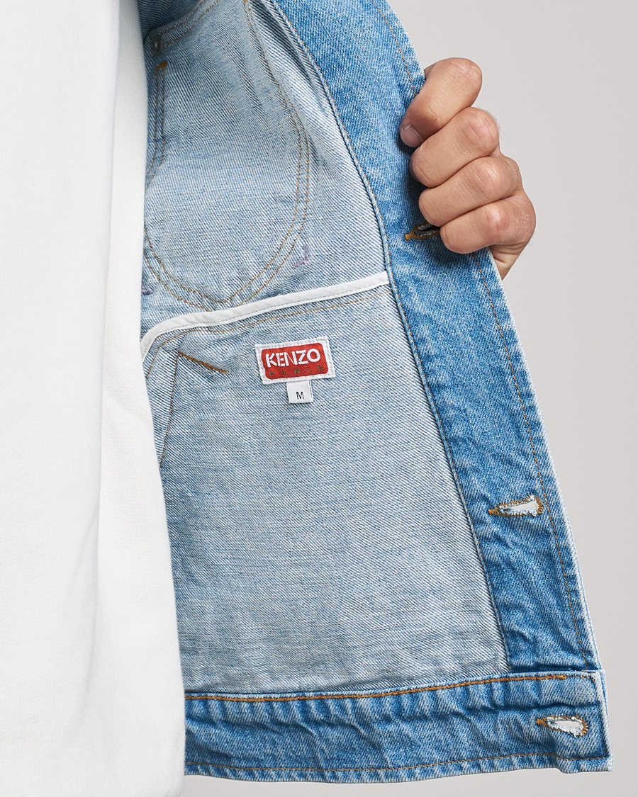 Homme | Manteaux Et Vestes | KENZO | Trucker Denim Jacket Sky Blue