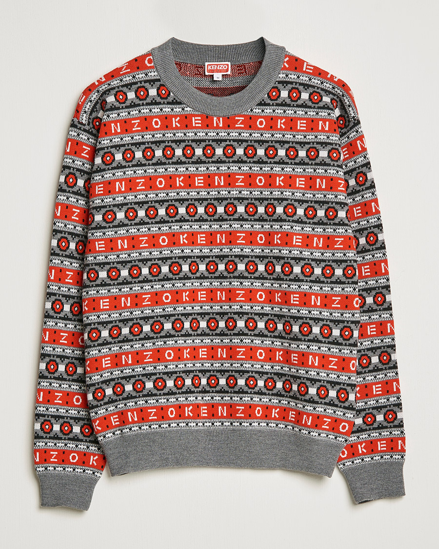 Homme | Pulls Et Tricots | KENZO | Jacquard Jumper Medium Red