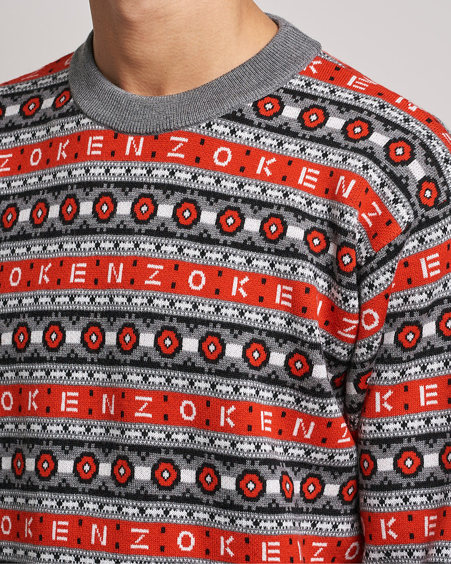 Homme | Pulls Et Tricots | KENZO | Jacquard Jumper Medium Red