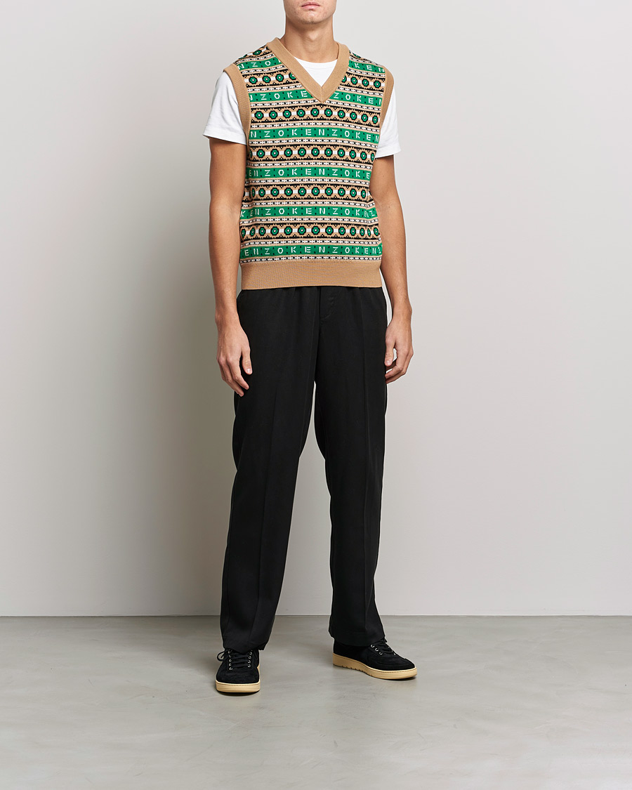 Homme | Pulls Et Tricots | KENZO | Jacquard Vest Grass Green