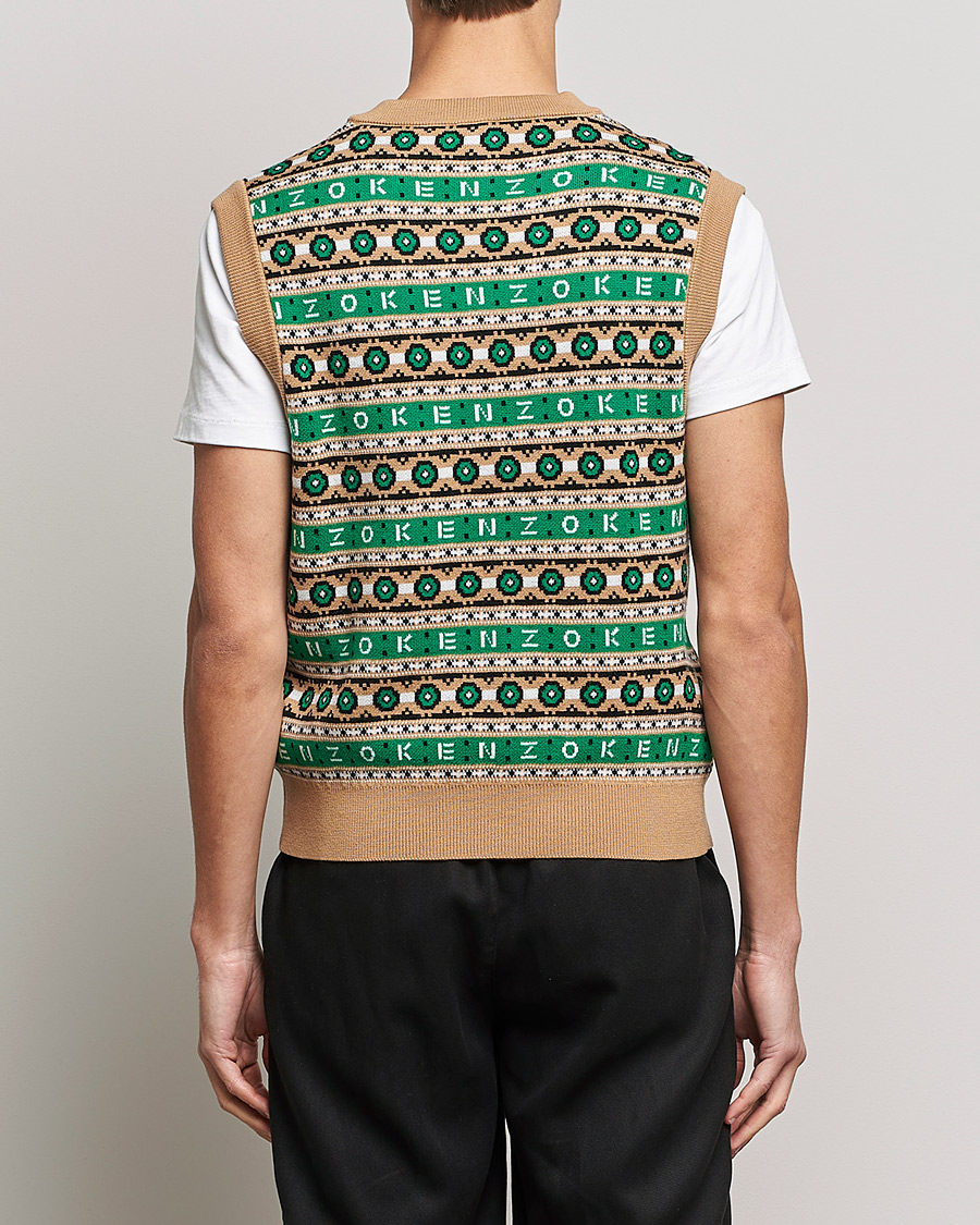 Homme | Pulls Et Tricots | KENZO | Jacquard Vest Grass Green