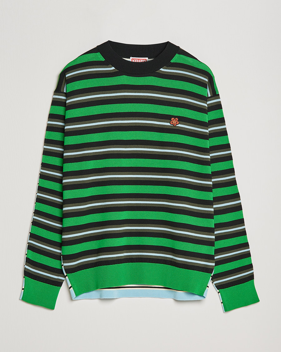 Homme | Pulls Et Tricots | KENZO | Stripes Wool Knitted Jumper Grass Green