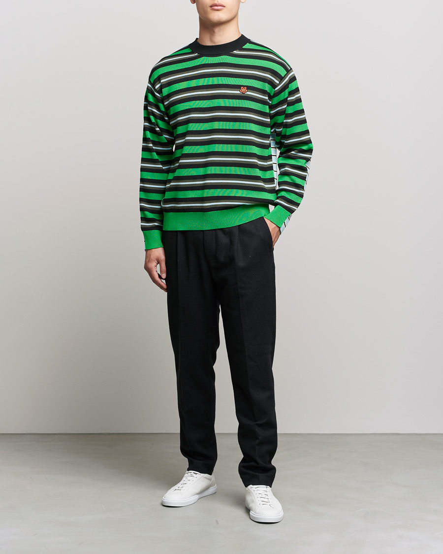 Homme | Pulls Et Tricots | KENZO | Stripes Wool Knitted Jumper Grass Green