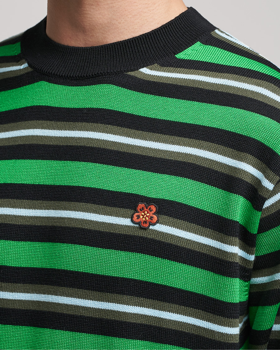 Homme | Pulls Et Tricots | KENZO | Stripes Wool Knitted Jumper Grass Green
