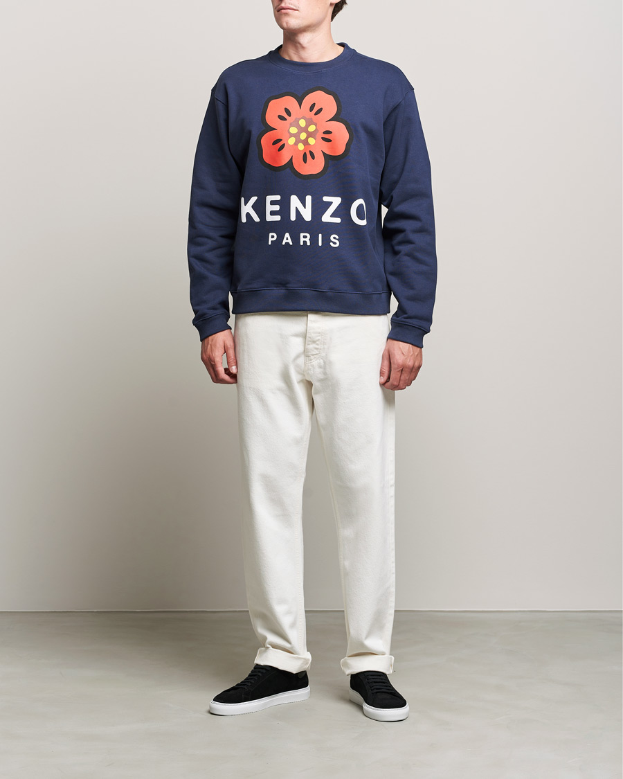 Homme | Pulls Et Tricots | KENZO | Logo Classic Sweatshirt Midnight Blue