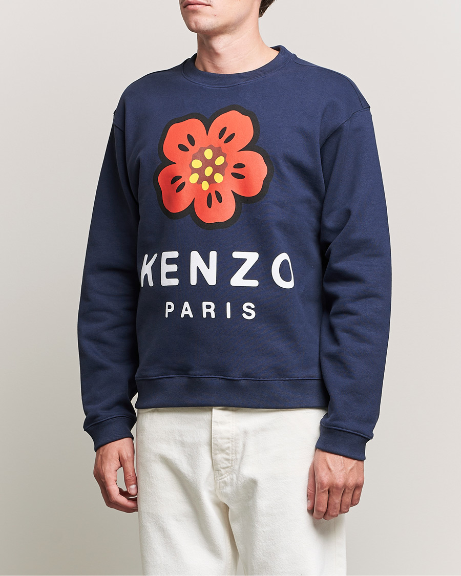 Homme | Pulls Et Tricots | KENZO | Logo Classic Sweatshirt Midnight Blue