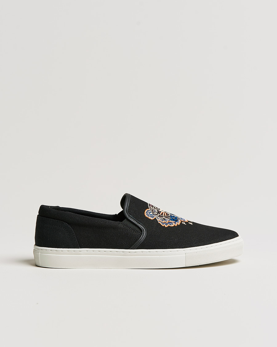 Homme | KENZO Tiger Slip On Sneaker Black | KENZO | Tiger Slip On Sneaker Black