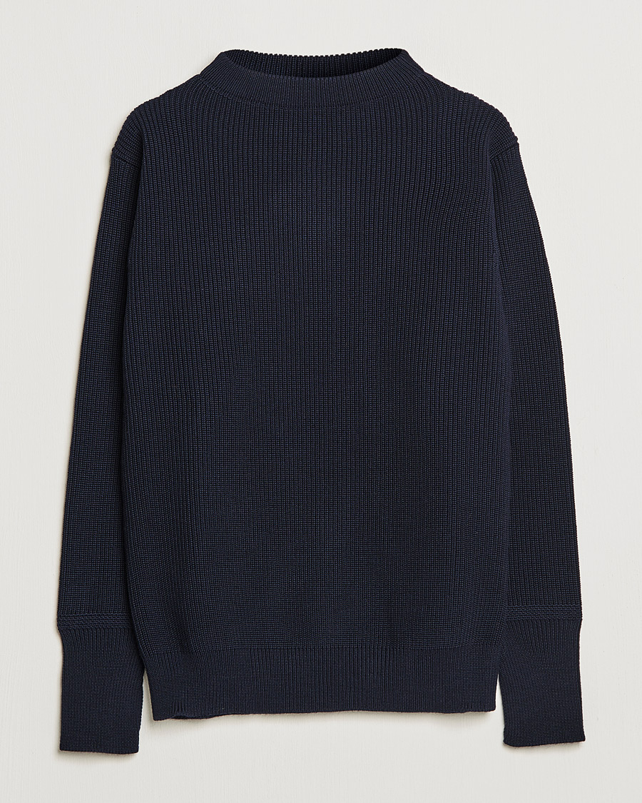 Homme | Pulls Et Tricots | Andersen-Andersen | Sailor Wool Crewneck Navy Blue
