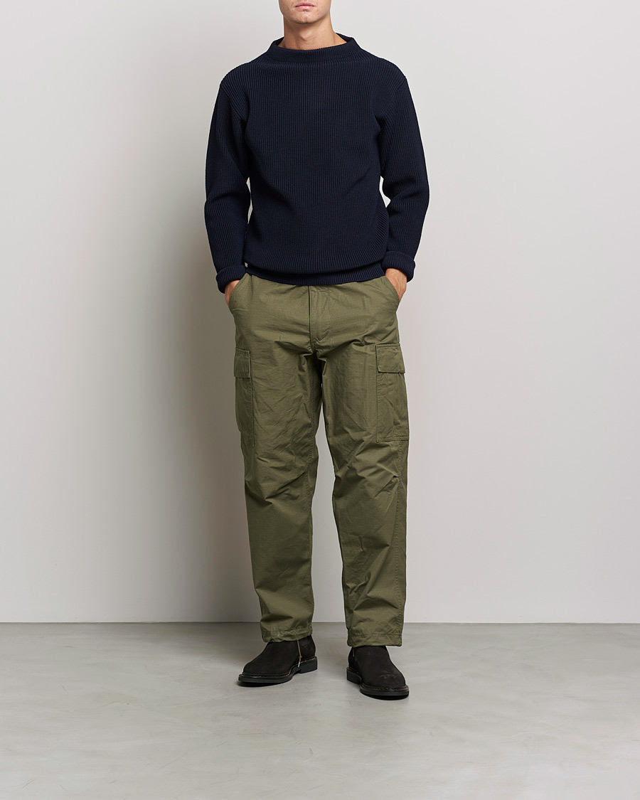 Homme | Pulls Et Tricots | Andersen-Andersen | Sailor Wool Crewneck Navy Blue